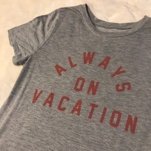 Always on Vacation Tee sz Large